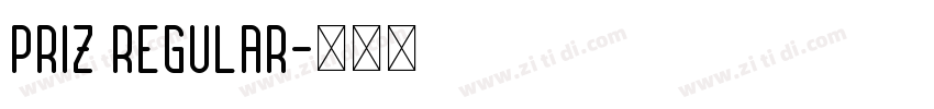 Priz Regular字体转换